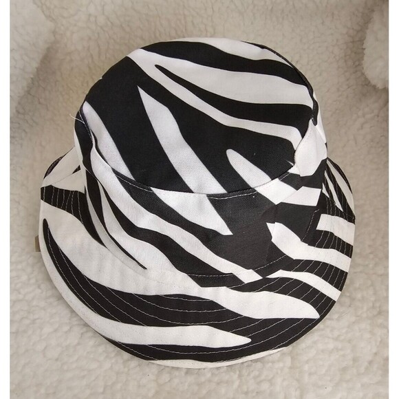 Thesunsout Bucket Hat Zebra Print Black/White Hat Sun Fisherman - Picture 4 of 7